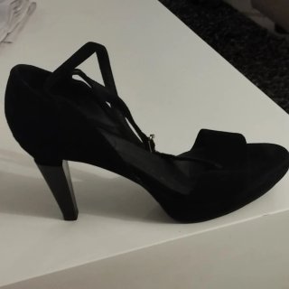 Zapatos de tacón Farrutx ante negros