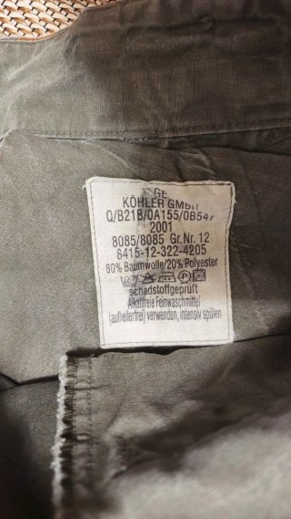 Pantalón corto camuflaje ejército alemán