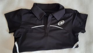 Polo Bullpadel Negro Mujer