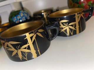 Juego Ruso Khokhloma Pintado a Mano
