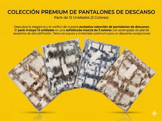 Pack 12 Pantalones de Descanso Estampados