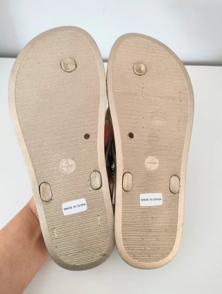 Infradito donna oro/multicolor taglia 37
