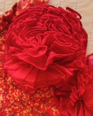 Vestido fiesta Kahira rojo talla M