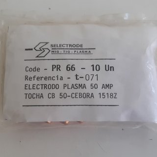 10 Eléctrodos Longos Cebora C1518 p/ Tocha Plasma
