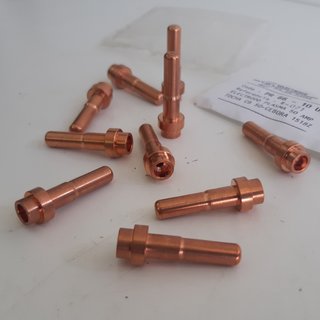 10 Eléctrodos Longos Cebora C1518 p/ Tocha Plasma