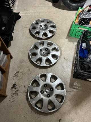 3 Tapacubos Peugeot 15 Originales