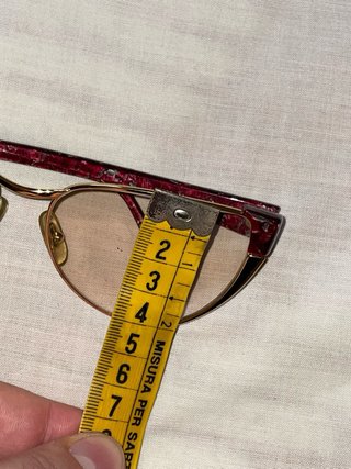 Occhiali Missoni vintage Oversize Donna Oro/Rosso