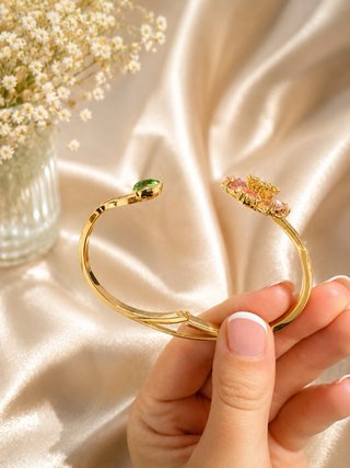 Conjunto Swarovski Collar + Pulsera Flor