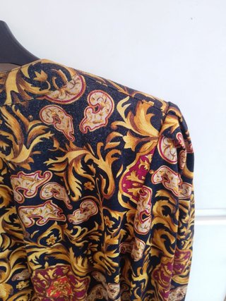 Camicia vintage paisley barocca cotone large