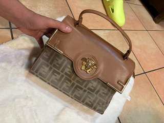 Borsa Fendi Marrone e Oro