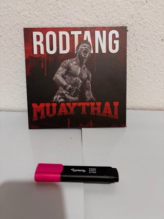 Cuadro Muay Thai Saenchai Negro Rojo