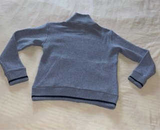 Woolrich Felpa Azzurra Lana Cotone Zip S