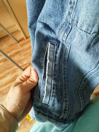 Chaqueta Vaquera Talla L con Diseño de Tigre