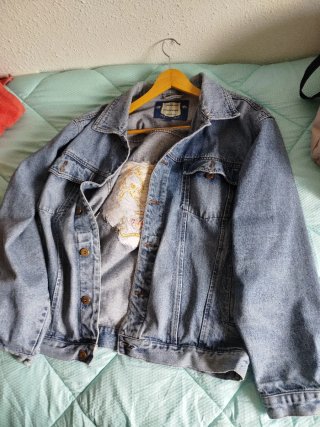 Chaqueta Vaquera Talla L con Diseño de Tigre