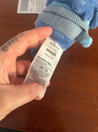 Peluche Tristezza Disney Pixar Inside Out miniso.