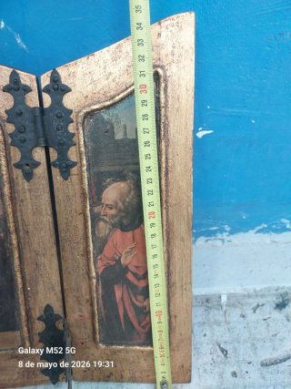 Antiguo tríptico Virgen