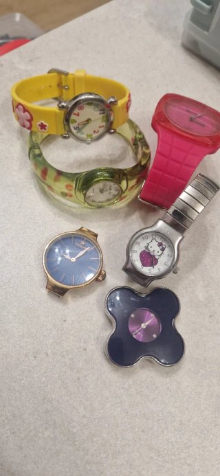 Lote 5 relojes niña