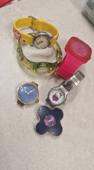 Lote 5 relojes niña