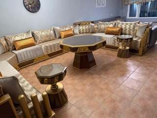 Salón Marroquí Sofá y Mesa Centro