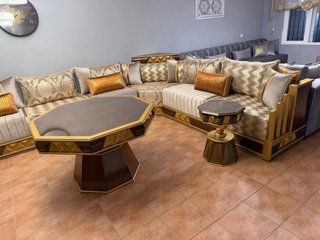 Salón Marroquí Sofá y Mesa Centro