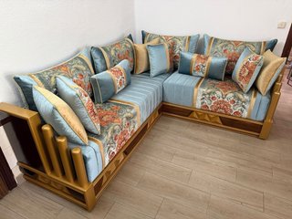 Salón Marroquí Sofá y Mesa Centro