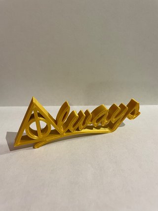 Logo “Always” - Harry Potter en 3D