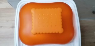 Porta biscotti arancione