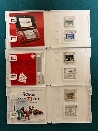 Pack 6 Juegos Nintendo 3DS: FIFA 14, PES 2012, Dis