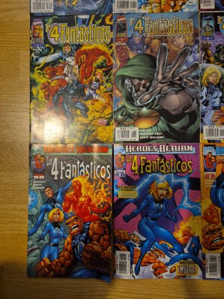 Lote 9 cómics 4 Fantasticos