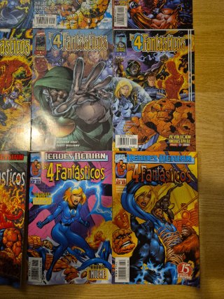 Lote 9 cómics 4 Fantasticos