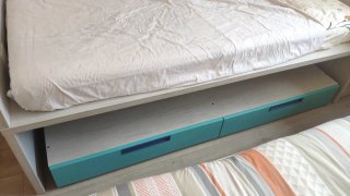 Cama juvenil con cajones