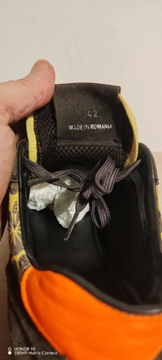 Zapatillas Moncler Hombre verde y Naranja
