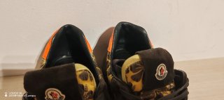 Zapatillas Moncler Hombre verde y Naranja