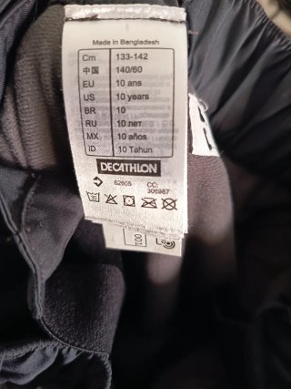 Pantalones de esquí con tirantes, para niños