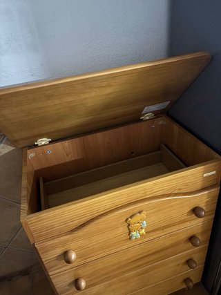 Cómoda bebé madera ositos