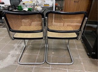 Pareja Sillas Vintage Estilo Cesca