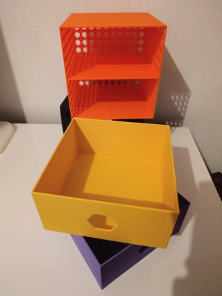 Cajonera de plástico con 2 cajones