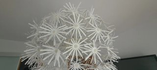 Lámpara de techo colgante Ikea blanca, preciosa
