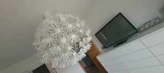 Lámpara de techo colgante Ikea blanca, preciosa