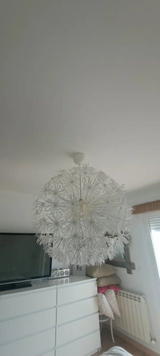 Lámpara de techo colgante Ikea blanca, preciosa