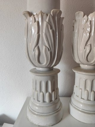 Pareja Columnas Convento Antiguas | Peana Cerámica