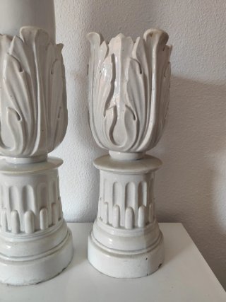 Pareja Columnas Convento Antiguas | Peana Cerámica