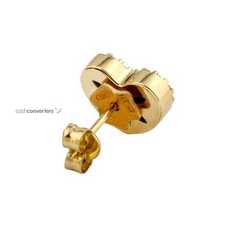 pendientes oro 18k con piedra con circonita