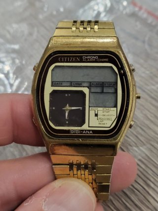Raro Citizen Digi-Ana Vintage Oro 41-9524
