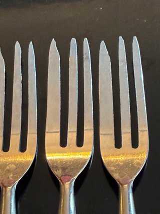 5 Tenedores Postre Vermeil