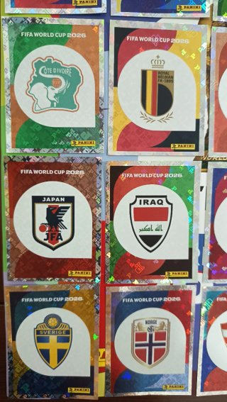 Cromos brillantes Mundial 2026 Panini