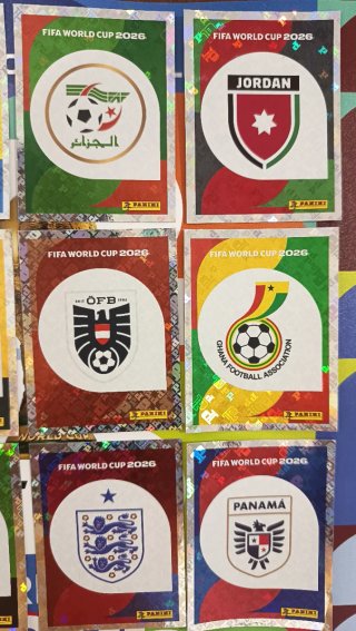 Cromos brillantes Mundial 2026 Panini