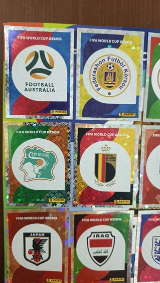 Cromos brillantes Mundial 2026 Panini