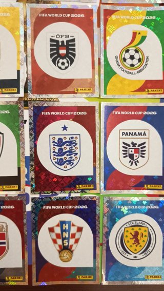 Cromos brillantes Mundial 2026 Panini