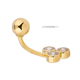 piercing oro 18k con piedra con circonita